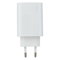 Мережевий Зарядний Пристрій Hoco DC40 PD 65W + QC3.0 Type-C to Type-C White