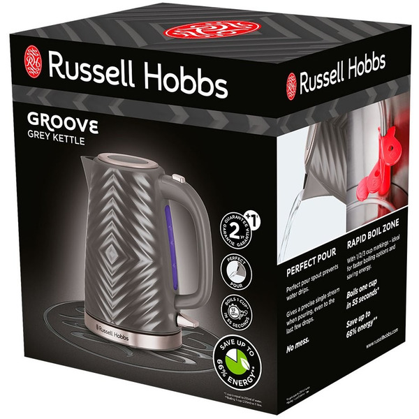 Russell Hobbs Электрочайник 26382-70 Groove, серый