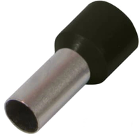 Enext e.terminal.stand.e7508.black 0.75 кв.мм Изолированный наконечник втулочный черный