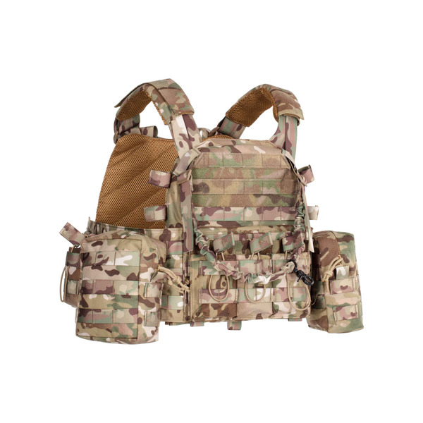 Плитоноска з підсумками Тип1, 2Е, Молле, камуфляж (2E-MILPLACARR1-MC)