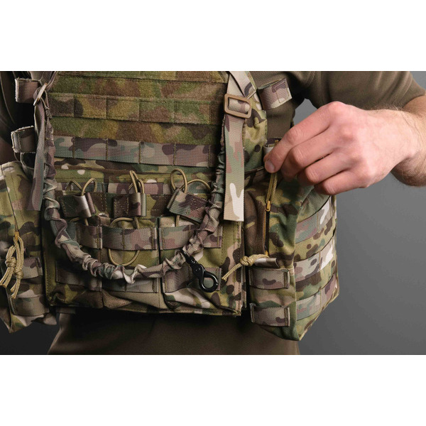 Плитоноска з підсумками Тип1, 2Е, Молле, камуфляж (2E-MILPLACARR1-MC)