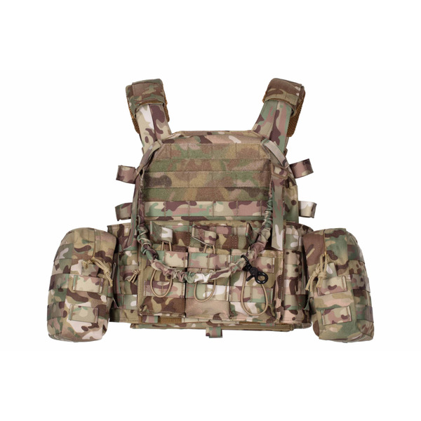 Плитоноска з підсумками Тип1, 2Е, Молле, камуфляж (2E-MILPLACARR1-MC)