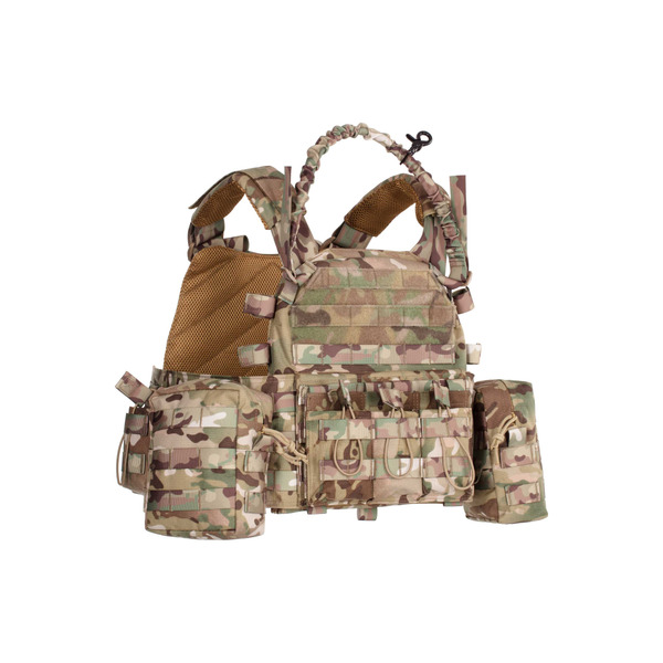 Плитоноска з підсумками Тип1, 2Е, Молле, камуфляж (2E-MILPLACARR1-MC)