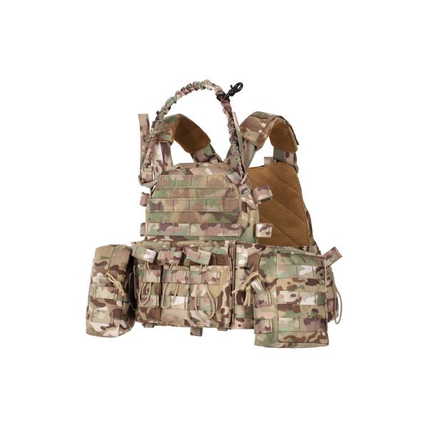 Плитоноска з підсумками Тип1, 2Е, Молле, камуфляж (2E-MILPLACARR1-MC)