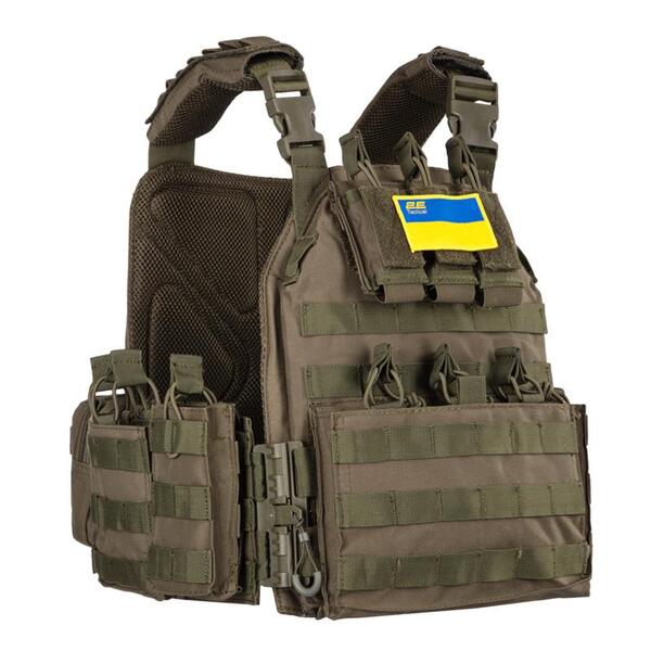 Плитоноска Assault Тип 4, 2Е, зелена (2E-MILPLACARTYPE4-YA-OG)