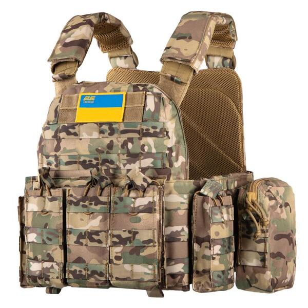 Плитоноска Тип 5 з боковим захистом, 2Е, камуфляж (2E-MILPLACARTYPE5-Y2-CC)