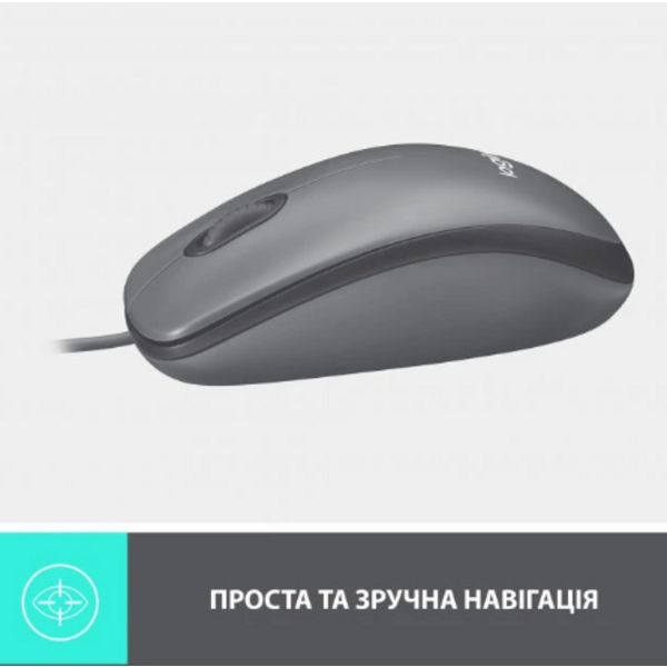 Миша Logitech M100 Black (910-006652)