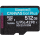 Карта памяти MicroSDXC 512GB UHS-I/U3 Class 10 Kingston Canvas Go! Plus R170/W90MB/s (SDCG3/512GBSP)
