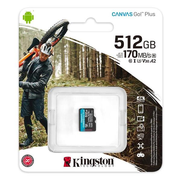 Карта пам`яті Kingston Canvas Go! Plus SDCG3/512GBSP