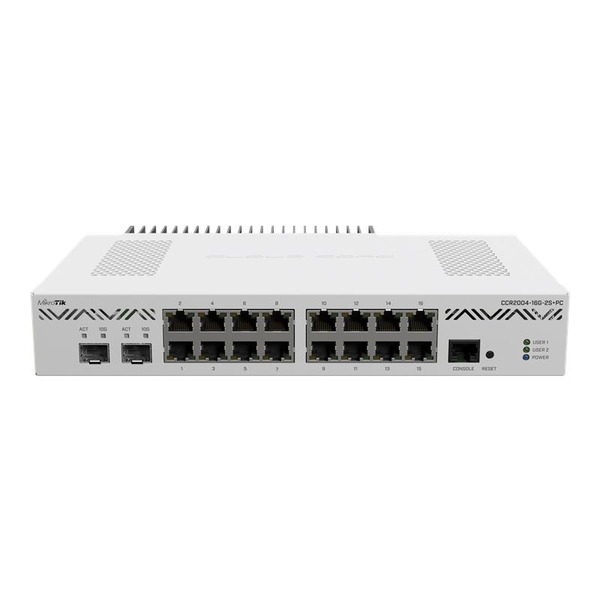Бездротовий маршрутизатор (роутер) MikroTik CCR2004-16G-2S+PC