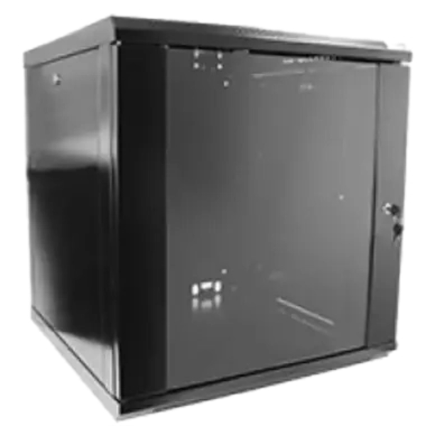 Настінна комутаційна шафа Hypernet WMNC-12U-64-FLAT-BLACK (12U, 600x450, розбірна)