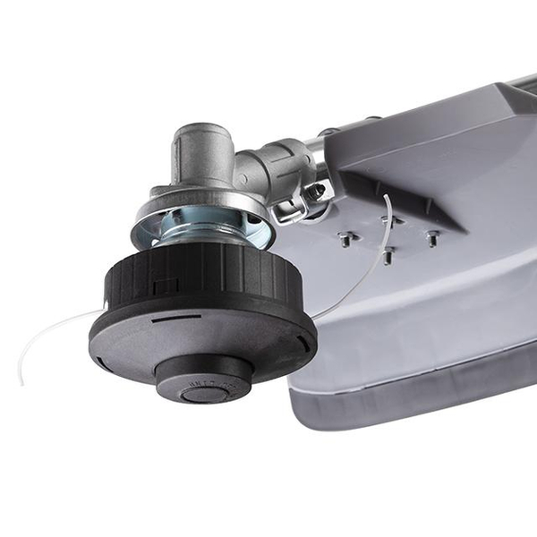 Тример електричний, 1400 Вт, 230 В~50 Гц, 7500 об/хв, плавний пуск,рем.привід, діаметр обертання диска/ліски 255/420 мм, котушка + 3-х зубчастий ніж INTERTOOL DT-2258