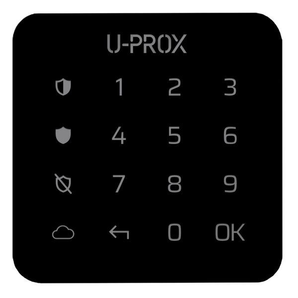 Бездротова сенсорна клавіатура для однієї групи U-Prox Keypad G1 Black
