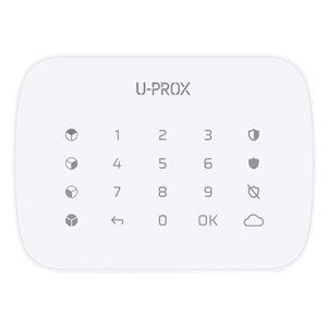 Бездротова сенсорна клавіатура для чотирьох груп U-Prox Keypad G4 White