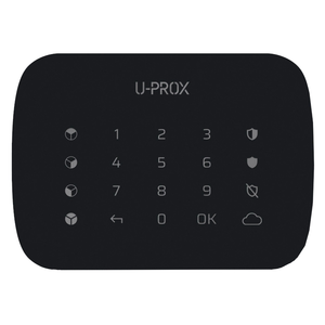 U-Prox Keypad G4 Black Бездротова сенсорна клавіатура для чотирьох груп