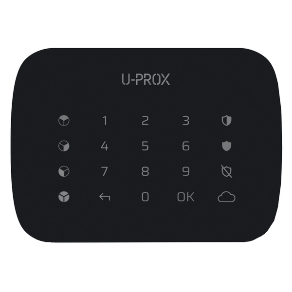 U-Prox Keypad G4 Black Бездротова сенсорна клавіатура для чотирьох груп
