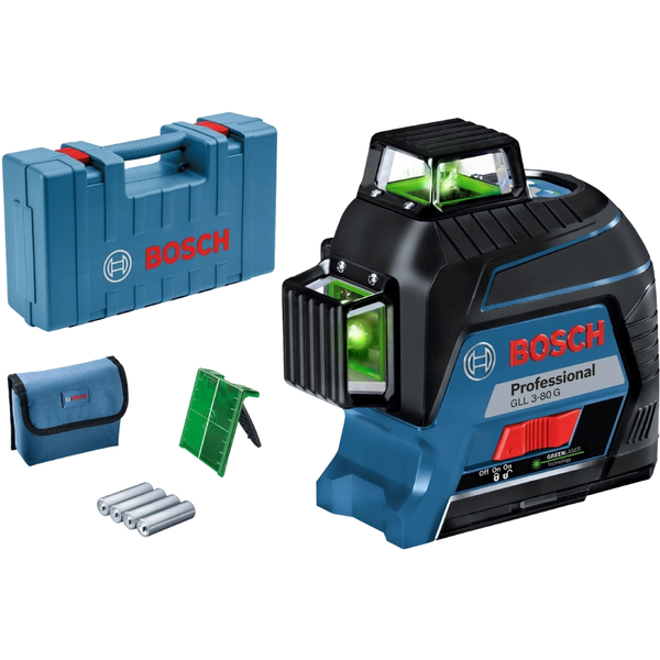 Нивелир лазерный + кейс Bosch GLL 3-80 G (0601063Y00)