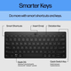 HP Клавиатура 350 Compact Multi-Device BT UKR black