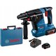 Bosch Перфоратор GBH 187-LI Professional аккумуляторный, 2*18 В 5 Ач, SDS-Plus, 2.4 Дж, 980 об/мин, кейс, 2.9 кг