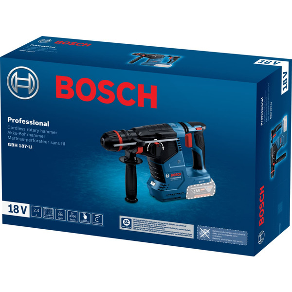 Акумуляторний перфоратор Bosch GBH 187-LI ONE Chuck 0.611.923.120