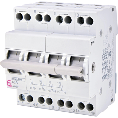 Перемикач навантаження ЕТІ SSQ 440 "1-0-2", 4p 40A