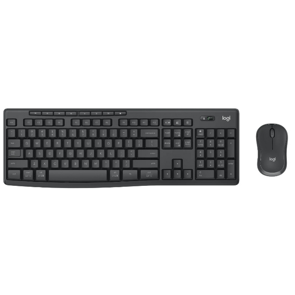 Комплект (клавіатура, миша) бездротовий Logitech MK370 Graphite (920-012077)
