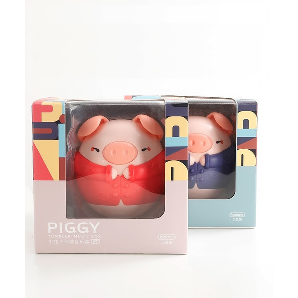 Неваляшка музична Beiens Порося (YZ23red)