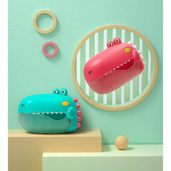 Детский генератор мыльных пузырей для ванны Beiens Динозавр (5515red)