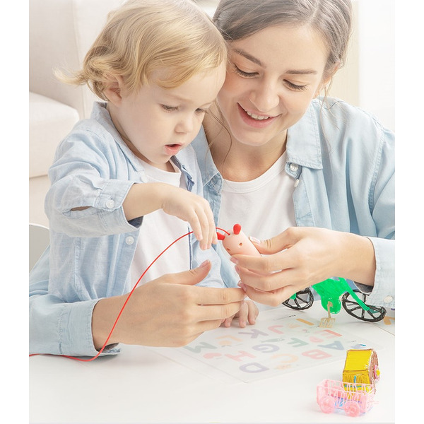 3D  Ручка Beiens с комплектом пластика (ZN17pink)