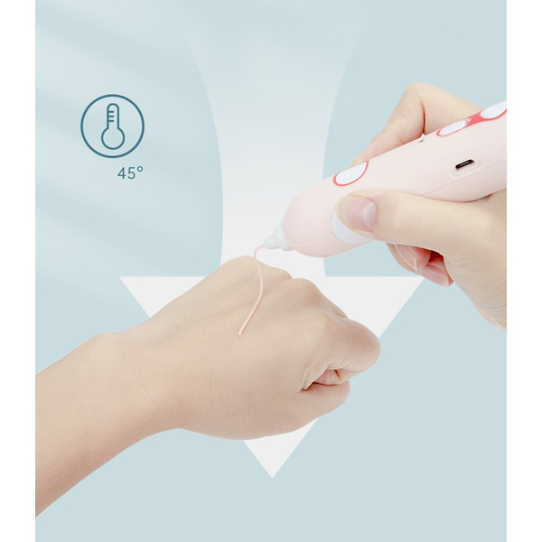 3D  Ручка Beiens с комплектом пластика (ZN17pink)