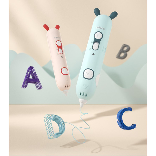 3D  Ручка Beiens с комплектом пластика (ZN17pink)