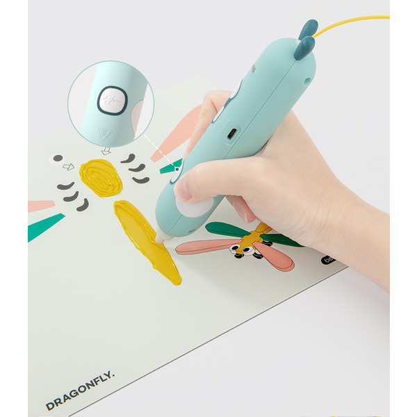 3D  Ручка Beiens с комплектом пластика (ZN17blue)