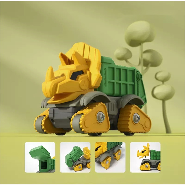 Конструктор Beiens Динозавр желтый (самосвал) (QL3106C)