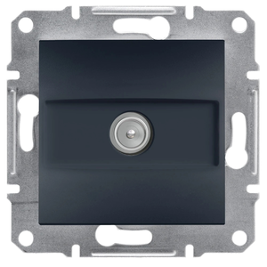 ТВ-розетка Schneider Electric Asfora кінцева 1 дБ Антрацит (EPH3200171)