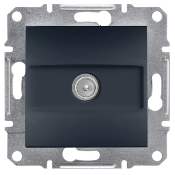 ТВ-розетка Schneider Electric Asfora кінцева 1 дБ Антрацит (EPH3200171)