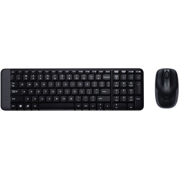Комплект (клавіатура, миша) бездротовий Logitech MK220 Black (920-003168)