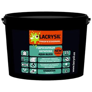 Гідроізоляція акрилова LACRYSIL AQUA BLOCK Блакитний / 3 kg