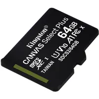 Карта пам'яті Kingston microSDXC 64GB Canvas Select Plus Class 10 UHS-I U1 V10 A1 (SDCS2/64GBSP)