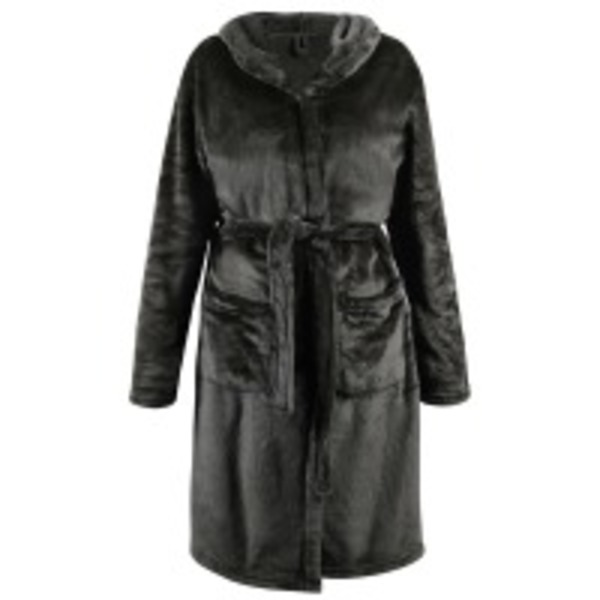 Текстиль банний SOHO Халат фліс., розмір XL Deep graphite с кап.