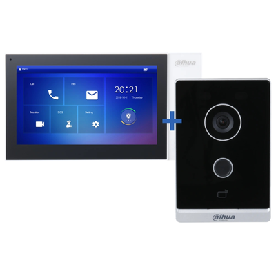 Dahua Standart DHI-VTO2211G-WP + DHI-VTH2421FW-P Комплект