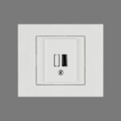 Розетка 1-USB біла GRANO
