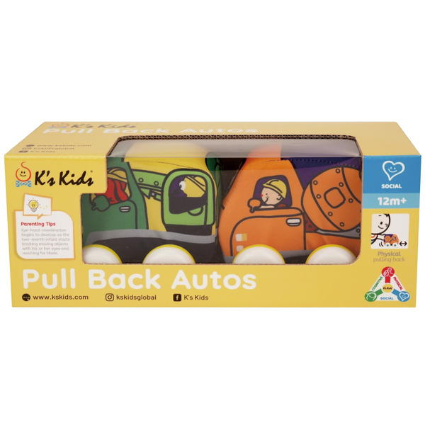 Набір машин Baby Pull-back (бетономішалка та евакуатор), K’s Kids, KA10836-GB