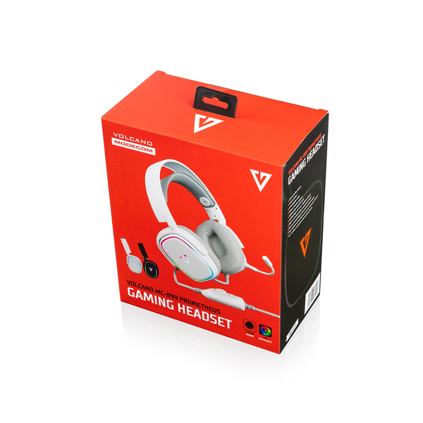Наушники Modecom Volcano RGB Prometheus 7.1 White USB