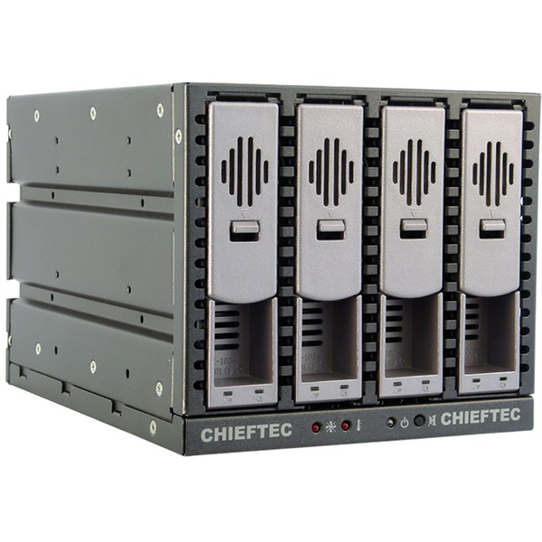 Бекплейн Chieftec SST-3141SAS 3x5.25" -> 4x3.5" HDDs Hot-Swap Aluminium