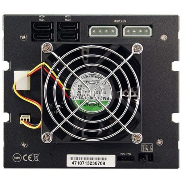 Бекплейн Chieftec SST-3141SAS 3x5.25" -> 4x3.5" HDDs Hot-Swap Aluminium