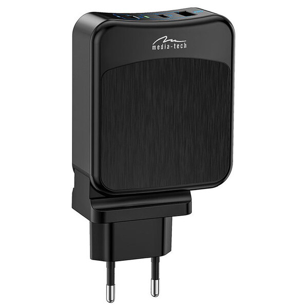 Мережевий зарядний пристрій Media-Tech MT6252 65W Black