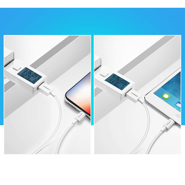 Кабель Ugreen US155 USB - Lightning (M/M), 2 м, White (20730)