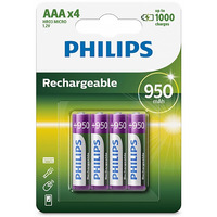 Аккумулятор Philips AAA/HR03 Ni-MH 950 mAh BL 4шт