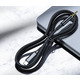 Кабель AUX Type-C - TRS Audio 3.5мм M/M DAC Chip 96kHz, 1.0 м, чорний Choetech