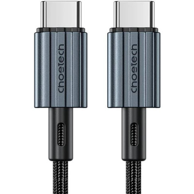 Кабель USB 2.0 Type-C M-M, 2.0 м, (60W) оплетення, чорний Choetech